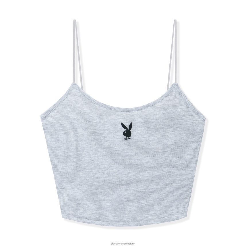 Playboy gri femei cami top clasic îmbrăcăminte 6NT0ZV925