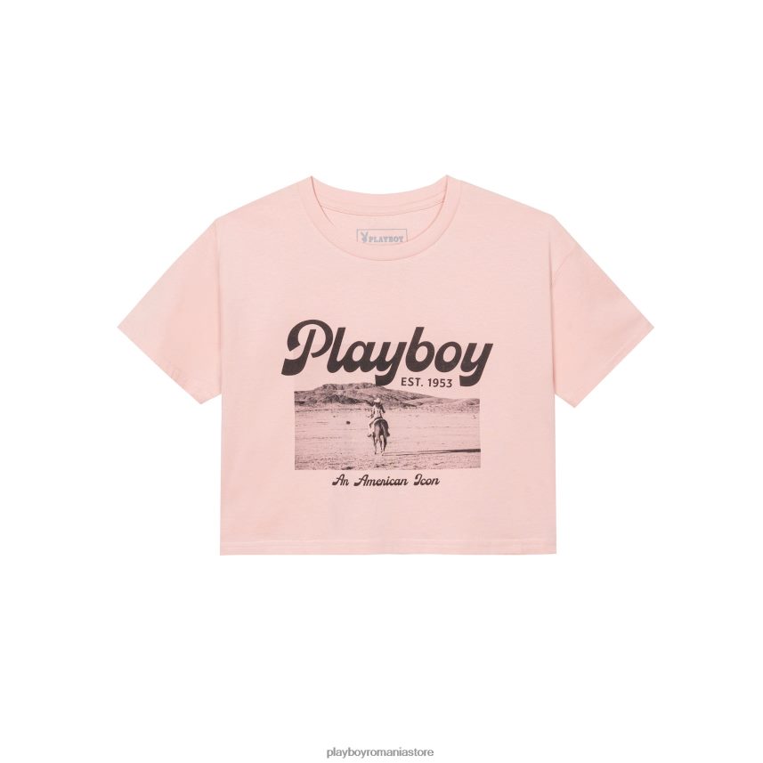 Playboy original femei tricou decupat desperado american icon îmbrăcăminte 6NT0ZV938