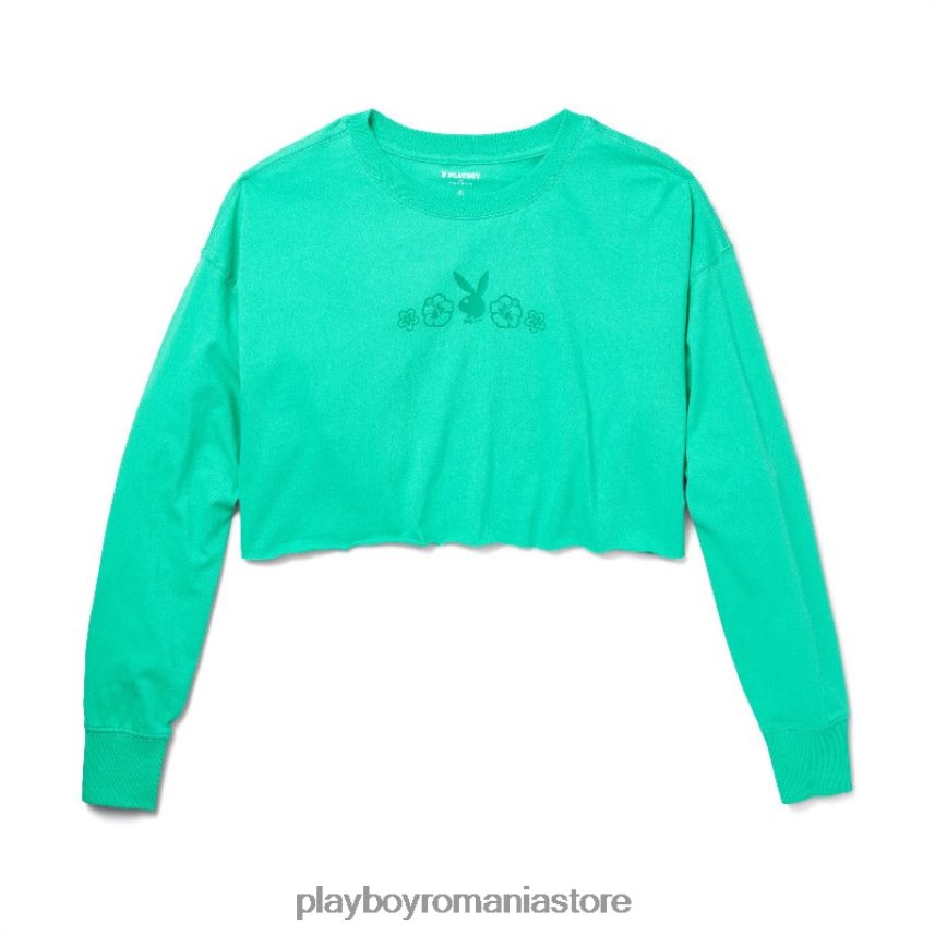 Playboy original femei tricou supradimensionat cu mânecă lungă insulă îmbrăcăminte 6NT0ZV1003