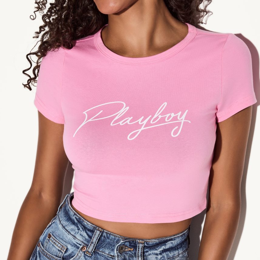 Playboy roz femei tricou pentru copii bubblegum îmbrăcăminte 6NT0ZV1059