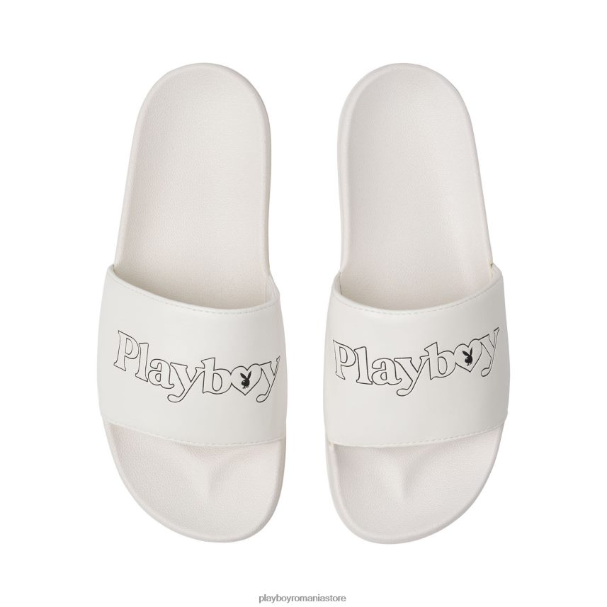 Playboy alb femei inima catargului alunecă încălţăminte 6NT0ZV836